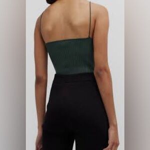 Women's Aeron Lourde sleeveless ribbed Dark Green Size Medium
